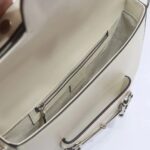 Gucci Women GG Gucci Horsebit 1955 Small Shoulder Bag White Leather Flap Closure - Image 10