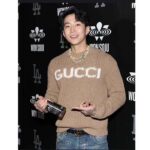 Gucci Men GG Knit Wool Sweater Gucci Intarsia Camel Ivory Crewneck Long Sleeves - Image 10