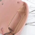 Gucci Women GG Marmont Mini Bag Light Pink Matelassé Chevron Leather Double G – Image 10