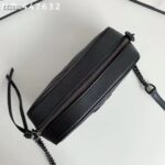 Gucci Women GG Marmont Small Shoulder Bag Black Matelassé Chevron Leather - immagine 5