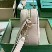 Gucci Women GG Matelassé Small Bag Rose Beige Leather Double G Zip Closure (1)