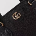 Gucci Women GG Ophidia Mini Tote Bag Black Leather Double G - immagine 8