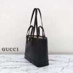 Gucci Women GG Ophidia Mini Tote Bag Black Leather Double G - immagine 6