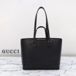 Gucci Women GG Ophidia Mini Tote Bag Black Leather Double G - immagine 3