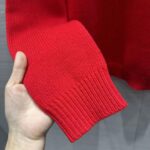 Gucci Women GG Red Wool Top Gucci Intarsia Crewneck Dropped Shoulder Long Sleeves - Image 9