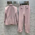 Gucci Women GG Wool Pant Gucci Horsebot Label Unlined Belt Loops Four Pleats - immagine 3