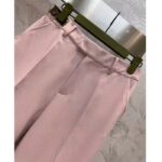 Gucci Women GG Wool Pant Gucci Horsebot Label Unlined Belt Loops Four Pleats - immagine 4