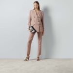 Gucci Women GG Wool Pant Gucci Horsebot Label Unlined Belt Loops Four Pleats - immagine 10