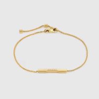 Gucci Women Link to Love Bracelet with ‘Gucci’ Bar in Yellow Gold (1)