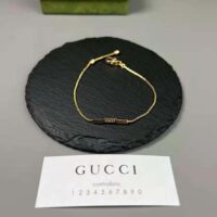 Gucci Women Link to Love Bracelet with ‘Gucci’ Bar in Yellow Gold (1)