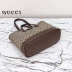 Gucci Women Ophidia GG Mini Tote Bag Beige Ebony GG Supreme Canvas Double G - Image 6