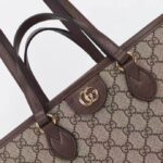 Gucci Women Ophidia GG Mini Tote Bag Beige Ebony GG Supreme Canvas Double G - Image 9