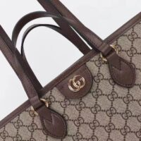 Gucci Women Ophidia GG Mini Tote Bag Beige Ebony GG Supreme Canvas Double G (8)