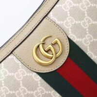 Gucci Women Ophidia GG Small Crossbody Bag Beige White GG Supreme Canvas Double G Style ‎598125 UULAT 9682 (5)