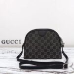 Gucci Women Ophidia GG Small Shoulder Bag Double G Black Grey GG Denim Style ‎499621 FAC2F 8450 - Image 3