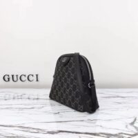 Gucci Women Ophidia GG Small Shoulder Bag Double G Black Grey GG Denim Style ‎499621 FAC2F 8450 (1)