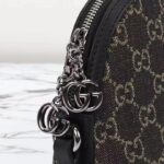 Gucci Women Ophidia GG Small Shoulder Bag Double G Black Grey GG Denim Style ‎499621 FAC2F 8450 - Image 8
