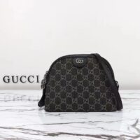 Gucci Women Ophidia GG Small Shoulder Bag Double G Black Grey GG Denim Style ‎499621 FAC2F 8450 (1)