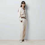 Gucci Women Rib Stitch Wool Cardigan Web Fixed Hood Drawstring Dropped Shoulder Long Sleeves - Image 11
