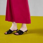 Gucci Women's GG Slide Sandal Black GG Velvet Square Toe Low 4.3 CM Heel - Image 11