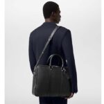 Louis Vuitton LV Unisex Porte-Documents Voyage Black Taiga Cowhide Leather - immagine 14