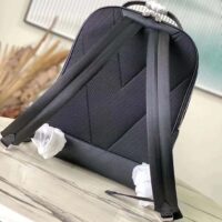 Louis Vuitton LV Unisex Avenue Backpack Black Taiga Cowhide Leather Zip Closure (2)