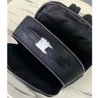 Louis Vuitton LV Unisex Avenue Backpack Black Taiga Cowhide Leather Zip Closure (2)