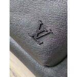 Louis Vuitton LV Unisex Avenue Backpack Black Taiga Cowhide Leather Zip Closure - Image 8