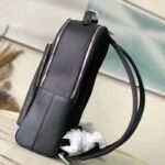 Louis Vuitton LV Unisex Avenue Backpack Black Taiga Cowhide Leather Zip Closure - Image 4