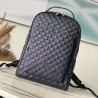 Louis Vuitton LV Unisex Avenue Backpack Damier Infini Cowhide Leather Black Cowhide-Leather (6)