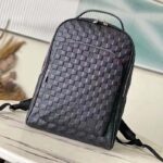 Louis Vuitton LV Unisex Avenue Backpack Damier Infini Cowhide Leather Black Cowhide-Leather - Image 3