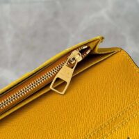 Louis Vuitton LV Unisex Brazza Wallet Yellow Damier Pop Coated Canvas Natural Cowhide-Leather (9)