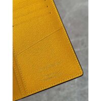Louis Vuitton LV Unisex Brazza Wallet Yellow Damier Pop Coated Canvas Natural Cowhide-Leather (9)