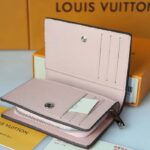 Louis Vuitton LV Unisex Cléa Wallet Magnolia Pink Mahina Perforated Calf Leather – Bild 6