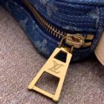 Louis Vuitton LV Unisex Croissant MM Denim Blue GOTS Certified Cotton Monogram Denim - Image 10