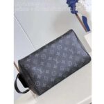 Louis Vuitton LV Unisex Dopp Kit Monogram Eclipse Coated Canvas Washable Textile Lining - Image 5