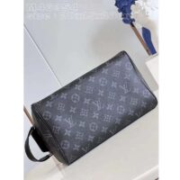 Louis Vuitton LV Unisex Dopp Kit Monogram Eclipse Coated Canvas Washable Textile Lining (4)