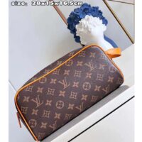 Louis Vuitton LV Unisex Dopp Kit Radiant Sun Monogram Macassar Coated Canvas Cowhide-Leather (2)