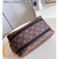 Louis Vuitton LV Unisex Dopp Kit Radiant Sun Monogram Macassar Coated Canvas Cowhide-Leather (2)