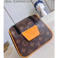 Louis Vuitton LV Unisex Dopp Kit Radiant Sun Monogram Macassar Coated Canvas Cowhide-Leather (2)