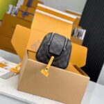 Louis Vuitton LV Unisex Dopp Kit Toilet Pouch Damier Graphite Coated Canvas Cowhide-Leather - Image 9