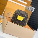 Louis Vuitton LV Unisex Dopp Kit Toilet Pouch Yellow Monogram Macassar Coated Canvas - Image 7