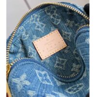 Louis Vuitton LV Unisex Fairfax Pochette Denim Blue GOTS Monogram Denim Canvas Natural Cowhide Leather (4)