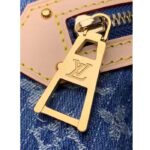 Louis Vuitton LV Unisex High Rise Denim Blue GOTS Certified Cotton Monogram Denim Canvas – Bild 10