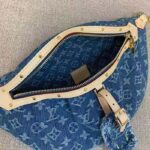 Louis Vuitton LV Unisex High Rise Denim Blue GOTS Certified Cotton Monogram Denim Canvas – Bild 9