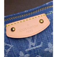 Louis Vuitton LV Unisex Hills Pochette Denim Blue GOTS Certified Cotton Monogram Denim (8)