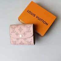 Louis Vuitton LV Unisex Iris Compact Wallet Mahina Perforated Calf Leather (3)