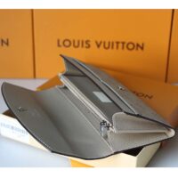 Louis Vuitton LV Unisex Iris Wallet Galet Grey Mahina Perforated Calf Leather (1)