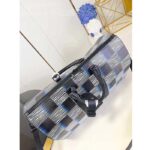 Louis Vuitton LV Unisex Keepall Bandoulière 50 Blue Moon Damier Rush Epi XL Leather Cowhide-Leather - Image 4