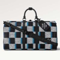 Louis Vuitton LV Unisex Keepall Bandoulière 50 Blue Moon Damier Rush Epi XL Leather Cowhide-Leather (4)